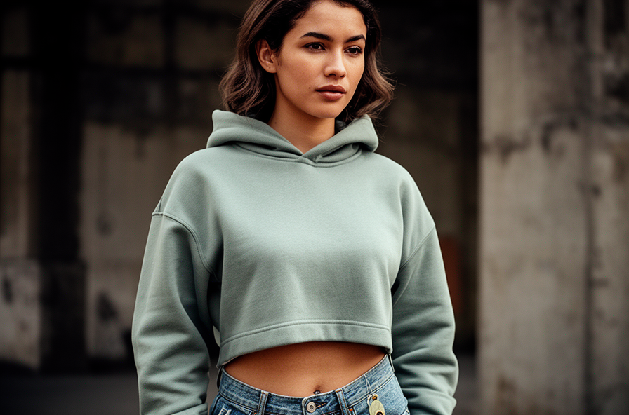 crop top hoodie