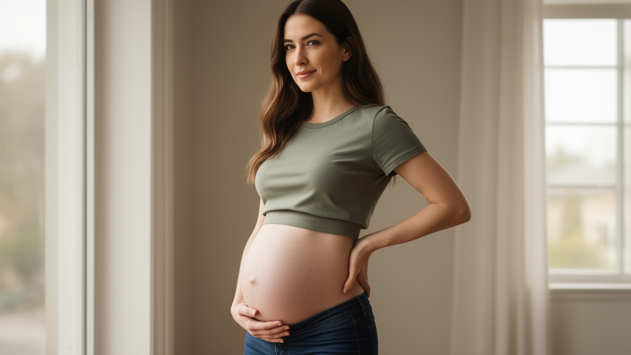 How to Style Crop Tops for Maternity